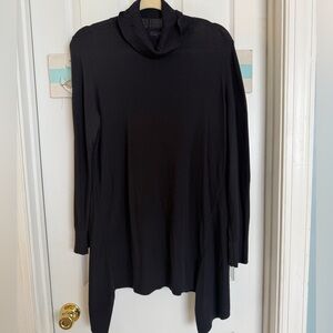 Apt 9 Black Turtleneck Tunic Top Sz XL